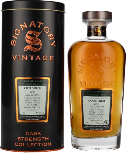 Signatory Vintage CAPERDONICH 20 Years Old Cask Strength 2000 56,4% Vol. 0,7l in Tinbox von Signatory Vintage