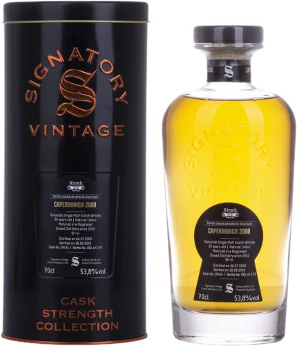 Signatory Vintage CAPERDONICH 20 Years Old Cask Strength 2000 53,8% Vol. 0,7l in Tinbox von Signatory Vintage