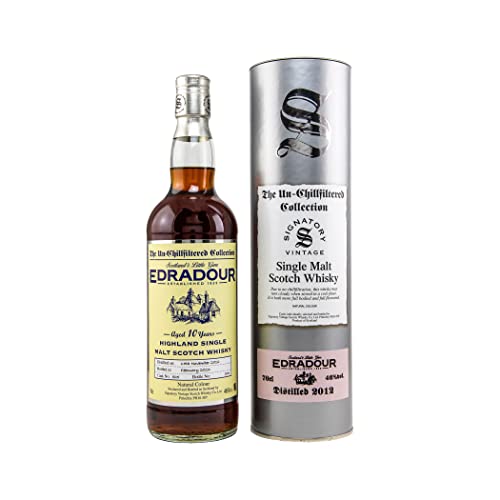 Hard To Find Vintage Edradour 10 Jahre 2012 Single Malt Scotch Whisky 46% 0,7l in Geschenkverpackung von Edradour