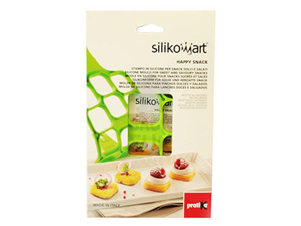 Silikon Pfannkuchenform Happy Snack, grün von Silikomart