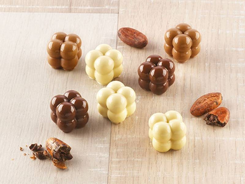 Silikon-Pralinenform Choco Game von Silikomart