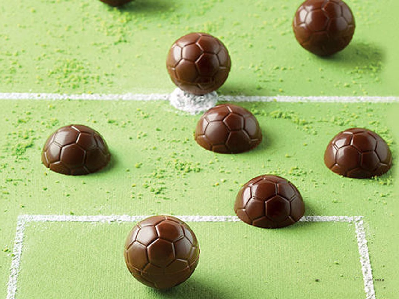 Silikon-Pralinenform Choco Goal von Silikomart