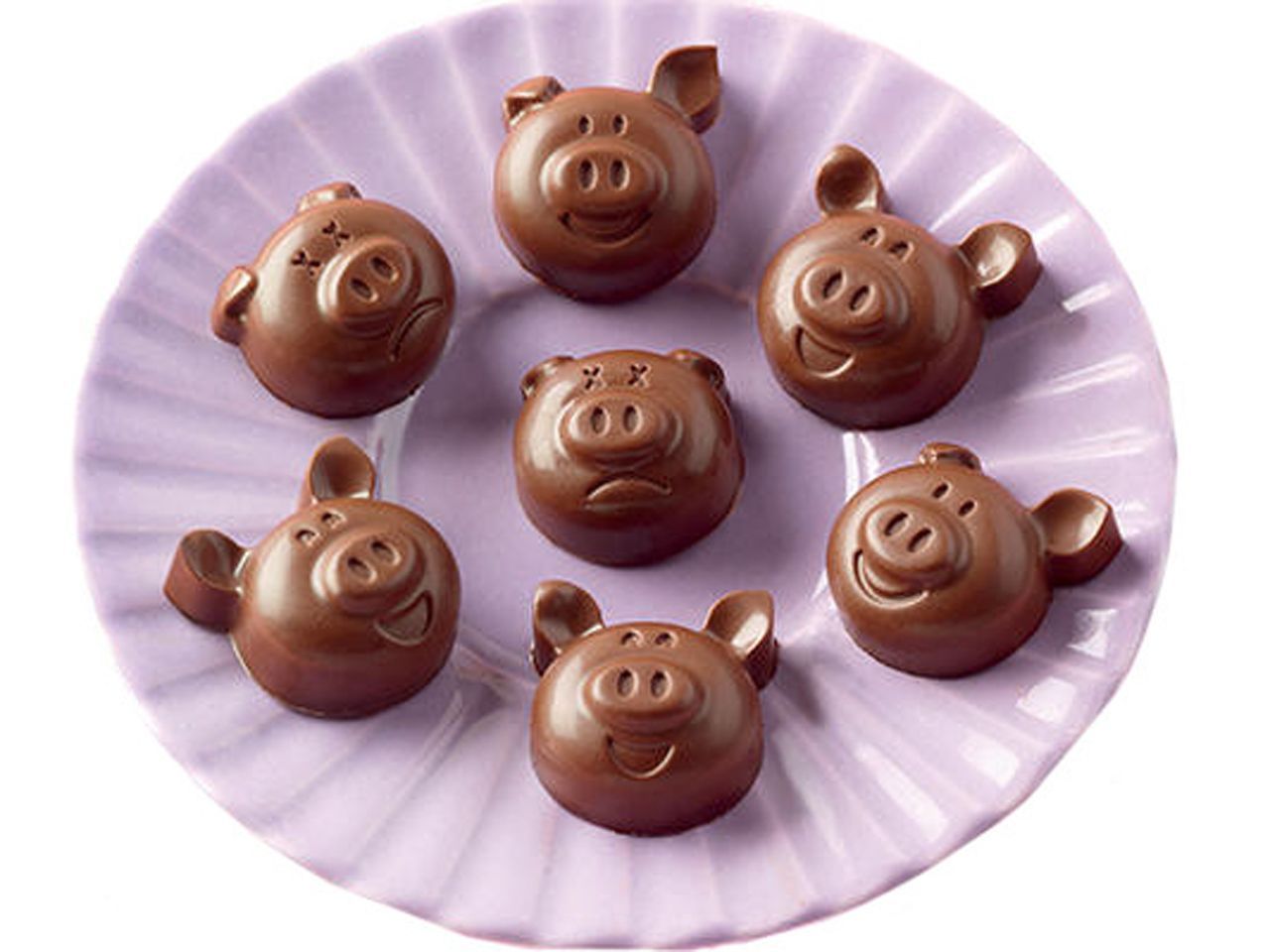 Silikon-Pralinenform Choco Pigs Silikon-Pralinenform Choco Pigs von Silikomart