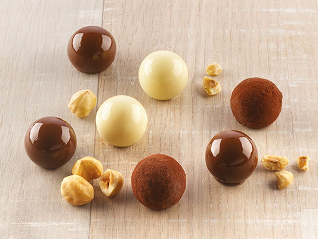 Silikon-Pralinenform Tartufino Silikon-Pralinenform Tartufino von Silikomart
