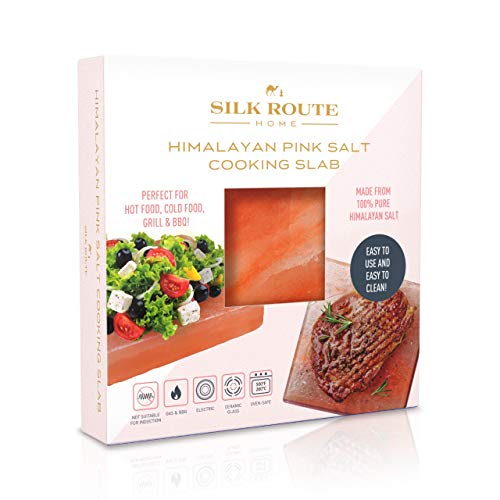 Silk Route Spice Company Himalaya Rosa Salzplatte zum Braten, Grillen, Anbraten, Aushärten oder Präsentieren - 21 cm x 21 cm x 4 cm Silk Route Spice Company Himalaya Rosa Salzplatte zum Braten, Grillen, Anbraten, Aushärten oder Präsentieren - 21 cm x 21 cm x 4 cm von Silk Route Spice Company