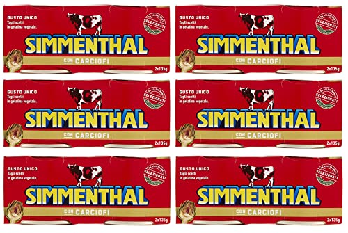 6x Simmenthal con Carciofi Fertiggericht aus Rindfleisch in Gemüsegelee Dosenfleisch mit Artischocken ( 2 x 135g ) von Simmenthal