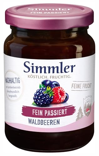 Simmler Feine Frucht Waldbeeren, fein passiert, Konfitüre Extra, 225g von Simmler