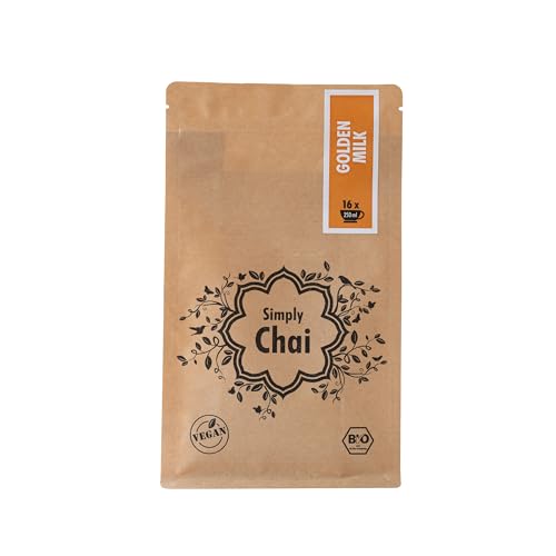 Simply Chai „Golden Milk“ Bio Chai-Tee 250 g Beutel von Simply Chai