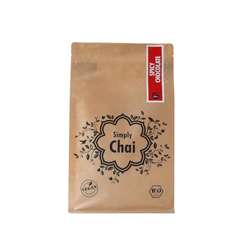 Simply Chai „Spicy Chocolate“ Bio Trinkschokolade Kakao 1000 g Beutel von Simply Chai
