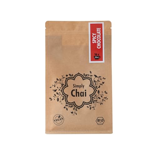 Simply Chai „Spicy Chocolate“ Bio Trinkschokolade Kakao 250 g Beutel von Simply Chai