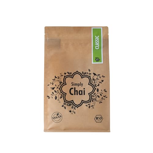 Simply Chai | Classic | Bio | Vegan | Lactosefrei | Fair Trade | 1kg Packung | Chai Pulver für einen leckeren Chai Tee / Chai Latte von Simply Chai