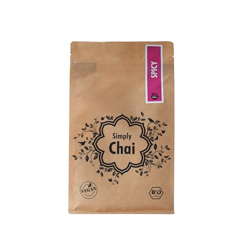 Simply Chai Bio Spicy | Bio | Vegan Lactosefrei Fair Trade | 1kg Groß-Packung | Chai-Tee Latte Pulver 1000g von Simply Chai