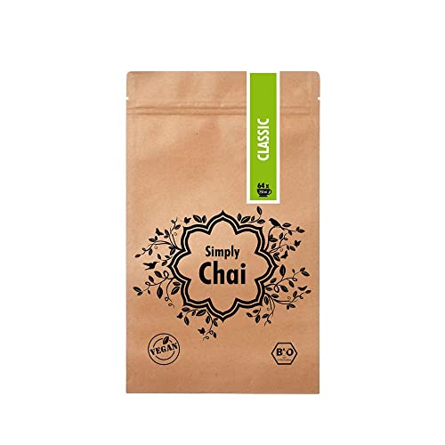Simply Chai | Classic Bio Vegan Lactosefrei Fairtrade | 250g Packung Chai Pulver für leckere Chai-Tees Latte von Simply Chai