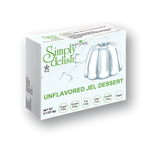 Simply Delish, Sugar-Free Jelly Dessert - Vegan, Gluten and Fat-Free, Unflavoured - Pack of 6, Keto Friendly Sweets von Simply Delish