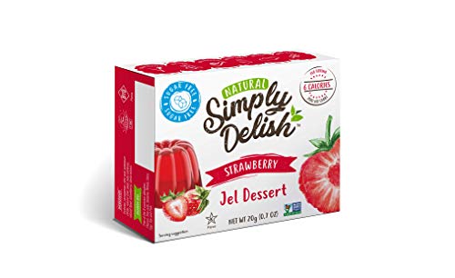 Simply Delish, Zuckerfreie Gelee, Erdbeere, 44 g, 6 Stück Simply Delish, Zuckerfreie Gelee, Erdbeere, 44 g, 6 Stück von Simply Delish