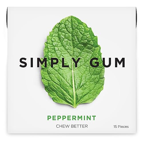 Simply Gum Natürlicher Kaugummi (Pepperminze, 15 Stück (1 Stück) von Simply Gum