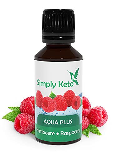 Simply Keto Aqua Plus Flavour Drops (Himbeere) 30ml - Natürliche Aromatropfen ohne Kalorien - Sirup-Alternative für 12 Liter Wasser mit authentischem Geschmack - Ohne Aspartam & Zuckerfrei von Simply Keto