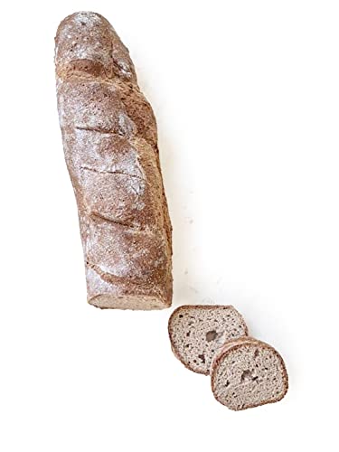 Simply Keto Lower Carb* Baguette - Weizenfreies Baguette ohne Gluten, Soja oder Milchprodukte - Nur 1,7g Kohlenhydrate pro 100g - Geeignet für Lower Carb*, Paleo & Ketogene Ernährung - 330g von Simply Keto