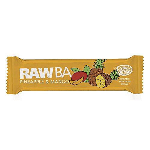 Melros Best GmbH Bio Frucht-Nuss-Riegel "RAW BA Ananas & Mango", 40 g von Simply Raw