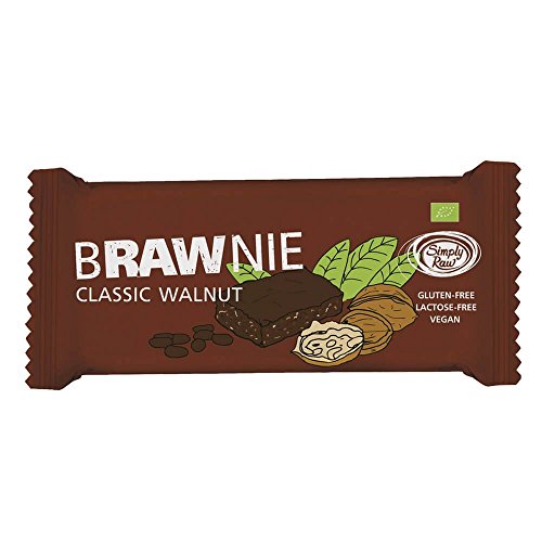 Simply Raw Brawnie Walnuss-Klassik 45g (bio, roh, vegan) Frucht-Nuss-Riegel von Simply Raw