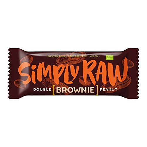 Simply Raw - Brownie Double Peanut bio - 45 g - 16er Pack von Simply Raw