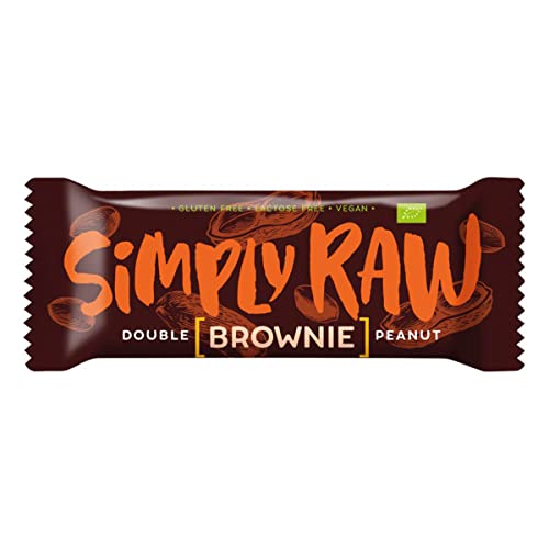 Simply Raw - Brownie Double Peanut bio - 45 g - 16er Pack von Simply Raw