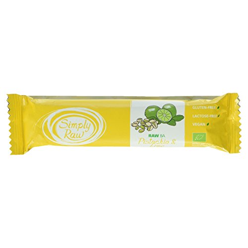 Simplyraw Bio Riegel Raw Ba Pistachio & Lime, 1er Pack (1 x 40 g) von Simplyraw