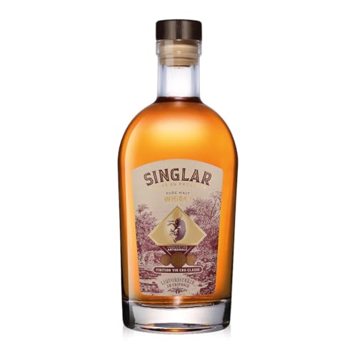 „Singlar Pure Malt“, Blended Whiskey aus der Provence, 4 Jahre Lagerung & 6 Monate in Weinfässern gereift, 0,7 L, 43% Vol. „Singlar Pure Malt“, Blended Whiskey aus der Provence, 4 Jahre Lagerung & 6 Monate in Weinfässern gereift, 0,7 L, 43% Vol. von Singlar