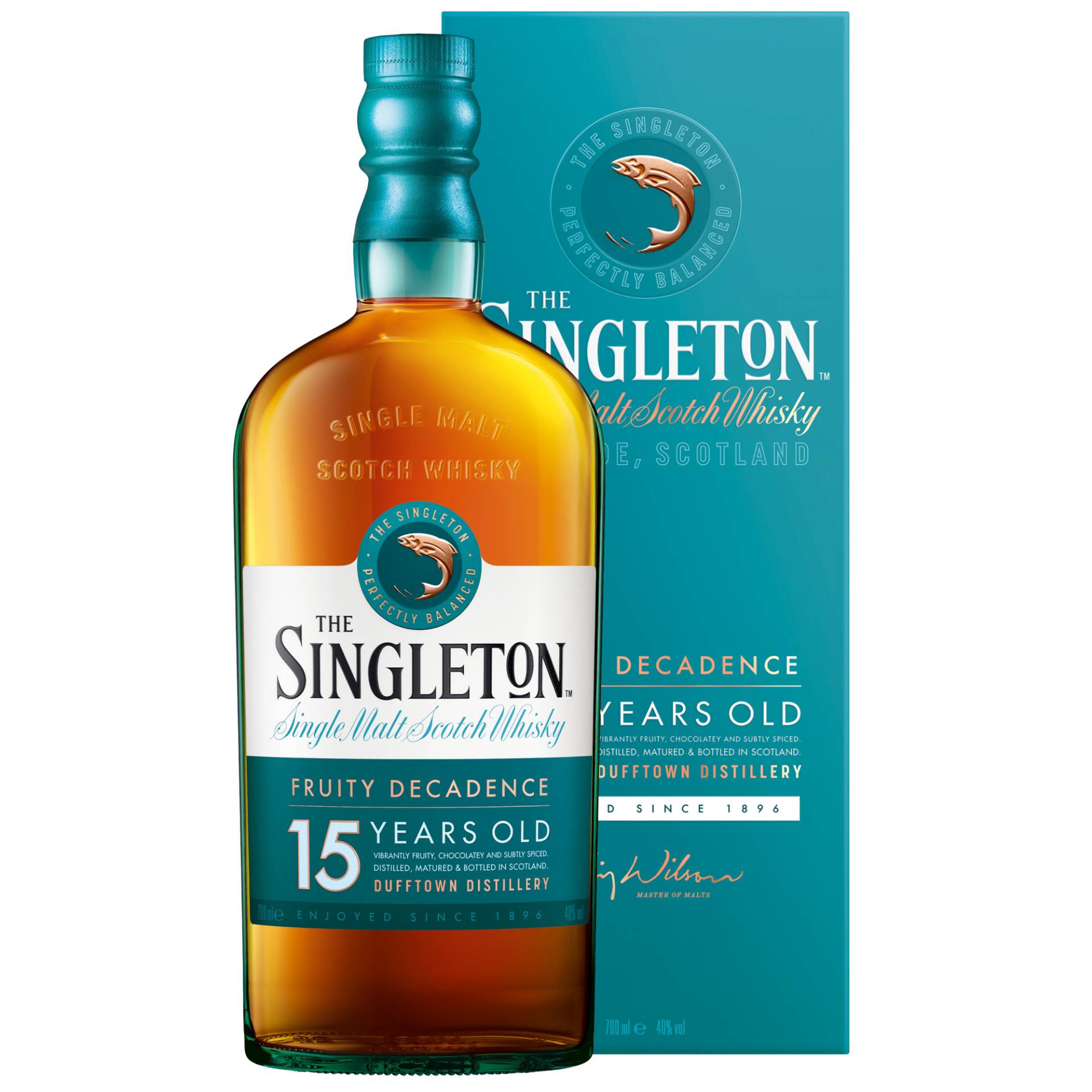 The Singleton of Dufftown 15 Years Single Malt, Scotch Whisky, 0,7 L, 40% Vol., Schottland, Spirituosen von Singleton Distillery, Church St, Dufftown AB55 4BR, Scotland