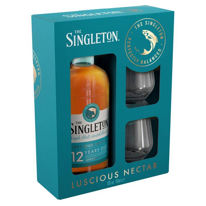 The Singleton of Dufftown 12 Jahre Set mit 2 Gläsern 0,7 L 40% von Singleton