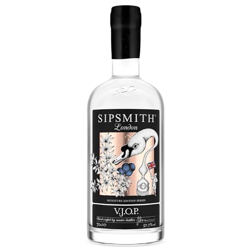 Sipsmith V.J.O.P. London Dry Gin I Besonders intensiv mit ausgeprägter Wacholdernote I 57.7% Vol I 700ml Einzelflasche von Sipsmith