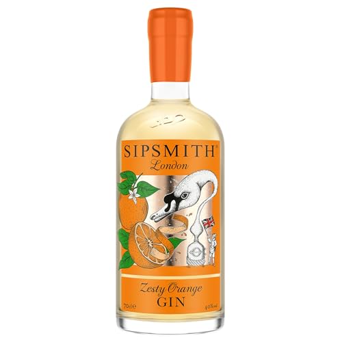 Sipsmith Zesty Orange Gin I Frische Zitrusnoten, kombiniert mit feinem Wacholdergeschmack I 40% Vol I 700ml Einzelflasche von Sipsmith