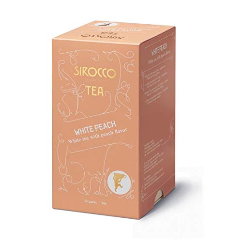 Sirocco Tee - White Peach Weisser Bio-Tee mit Pfirsich - 3 x 20 Teebeutel (60 Teebeutel) von Sirocco Tee