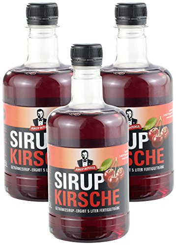 Sirup Royale mit Kirsch-Geschmack, 3x 0,5 Liter, PET-Flaschen Sirup Royale mit Kirsch-Geschmack, 3x 0,5 Liter, PET-Flaschen von Sirup Royal