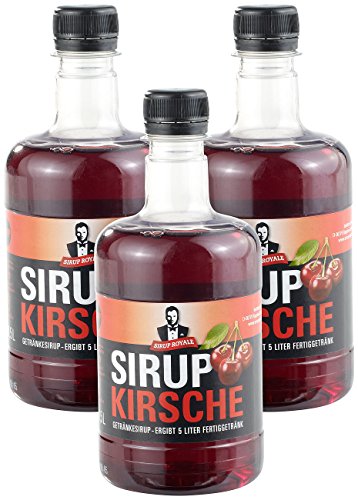 Sirup Royale mit Kirsch-Geschmack, 3x 0,5 Liter, PET-Flaschen von Sirup Royal