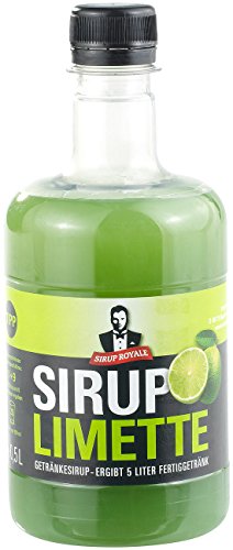 Sirup Royale mit Limetten-Geschmack, 0,5 Liter, PET-Flasche Sirup Royale mit Limetten-Geschmack, 0,5 Liter, PET-Flasche von Sirup Royal