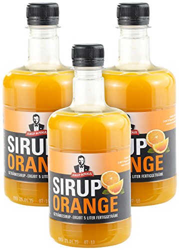 Sirup Royale mit Orange-Geschmack, 3x 0,5 Liter, PET-Flasche von Sirup Royal