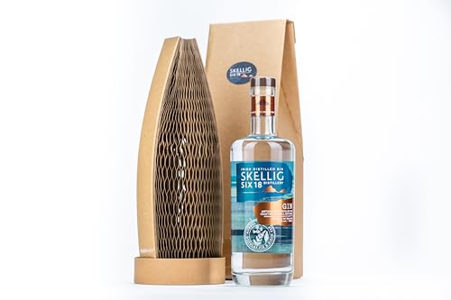 Skellig Six18 Artisan Pot Still Gin, 70cl, 43,4% Alk. Vol., handwerklich destilliert, 10 Botanicals, Zitrus- und Grapefruit-Noten Skellig Six18 Artisan Pot Still Gin, 70cl, 43,4% Alk. Vol., handwerklich destilliert, 10 Botanicals, Zitrus- und Grapefruit-Noten von Skellig Six18