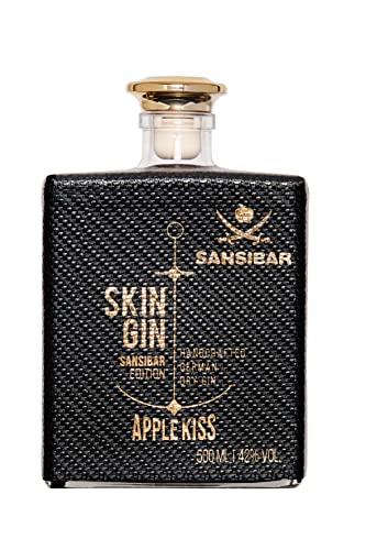 Skin Gin | Handcrafted German Gin | Sansibar Apple Kiss | Manufaktur Gin aus dem Alten Land | Apfel, marokkanische Minze, Zitrusfrüchte| 42% 500ML von Skin Gin