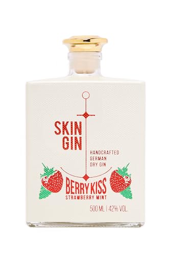 Skin Gin | Handcrafted German Gin | Berry Kiss | Manufaktur Gin aus dem Alten Land |Erdbeere, marokkanische Minze, Zitrusfrüchte| 42% 500ML von Skin Gin