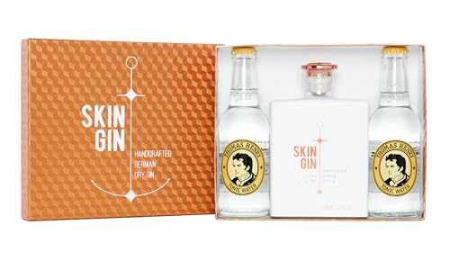 Skin Gin | Handcrafted German Gin | Copper Box | Manufaktur Gin aus dem Alten Land | Koriander-Grapefruit-Limetten | 42% Vol | 500 ml von Skin Gin