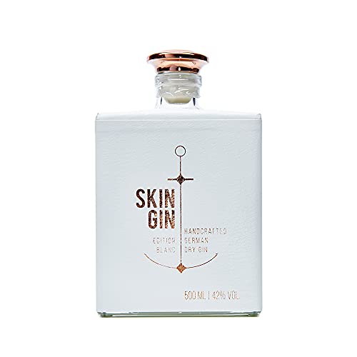 Skin Gin | Handcrafted German Gin | Edition Blanc | Manufaktur Gin aus dem Alten Land | Koriander-Grapefruit-Limetten | 42% 500ML von Skin Gin