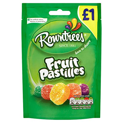 Rowntrees Obst-Pastillen, 120 g, 12 x 1 Stück von Skippys