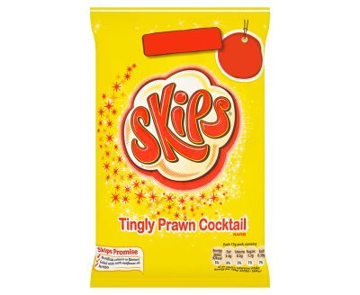 Skips Prickelnde Garnelen-Cocktail-Geschmack, 17 g, 30 x 17 g von Skips