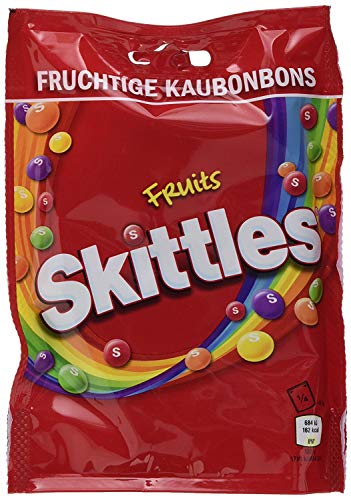 12 Beutel a 160g Skittles Fruits fruchtige Kaubonbons a 160g Kaudragees in knuspriger Zuckerhülle mit Fruchtgeschmack 12 Beutel a 160g Skittles Fruits fruchtige Kaubonbons a 160g Kaudragees in knuspriger Zuckerhülle mit Fruchtgeschmack von Skittles