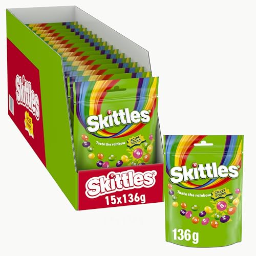 SKITTLES® CRAZY SOURS 15x136g von Skittles
