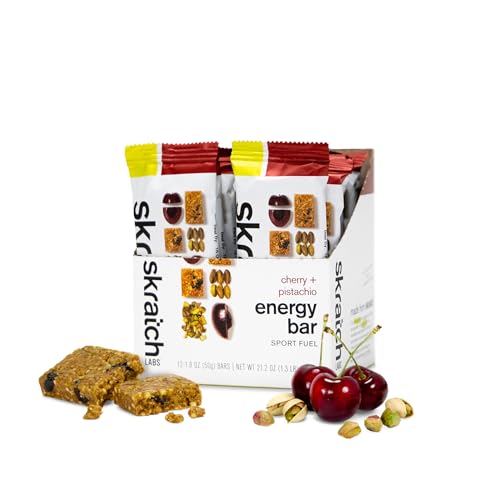 SKRATCH LABS Energy Bar | Kohlenhydrate, Elektrolyte, wenig Zucker | 12x50g | Kirsche + Pistazie | Ausdauer, Training, Wettkampf, Snack |Glutenfrei, Vegan, Keto SKRATCH LABS Energy Bar | Kohlenhydrate, Elektrolyte, wenig Zucker | 12x50g | Kirsche + Pistazie | Ausdauer, Training, Wettkampf, Snack |Glutenfrei, Vegan, Keto von Skratch Labs