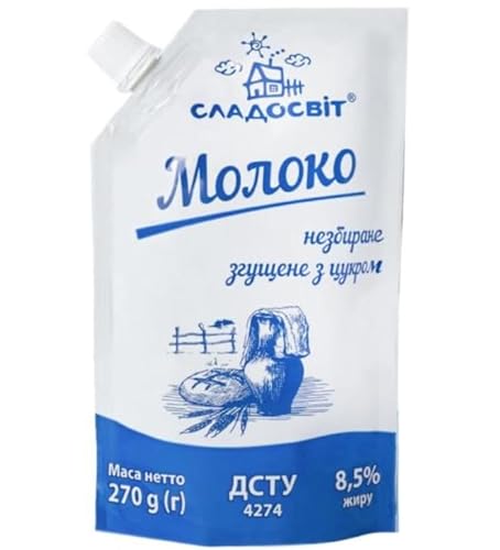 Sladosvit Kondensmilch gezuckert 8,5% Fett Doypack 270g von Sladosvit