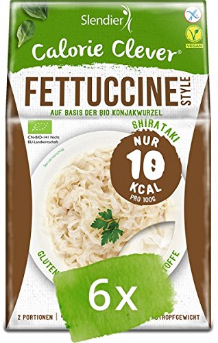 Shirataki Konjak Fettuccine-Style 6 x 250g - Bio von Slendier