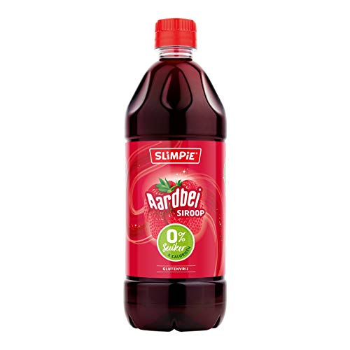 Slimpie Limonade Sirup Erdbeere zuckerfrei 6 PET-Flaschen x 58 cl von Slimpie